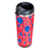 Термокружка  "IDEA";  420 мл;  нержавеющая сталь/пластик; полиграфическая вставка