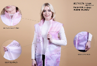 Жилет Брендон Лайт без подклада унисекс, с полной запечаткой