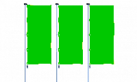 Зеленый флаг расцвечивания 90х135 см.